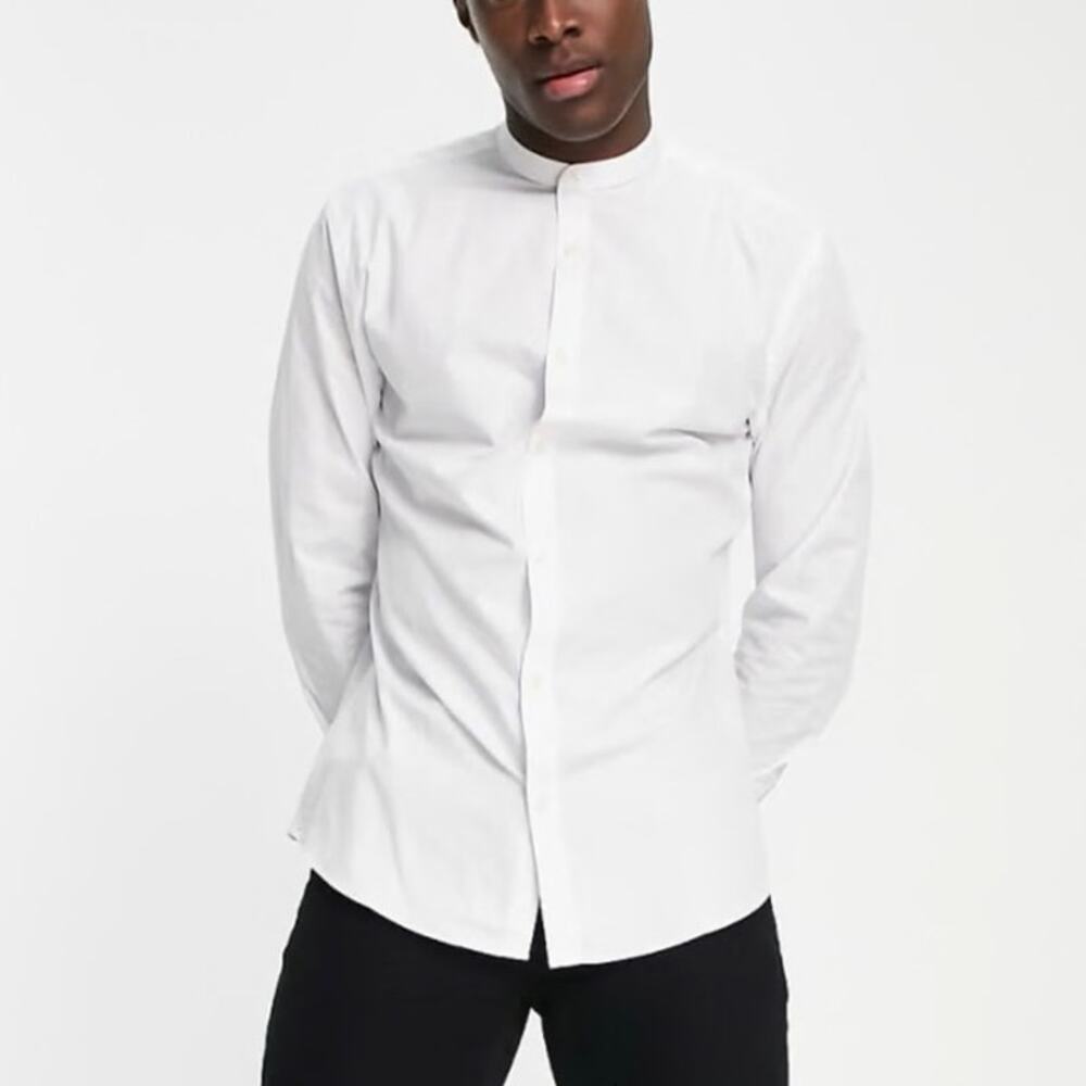 ASOS French Connection Grandad Collar Shirt